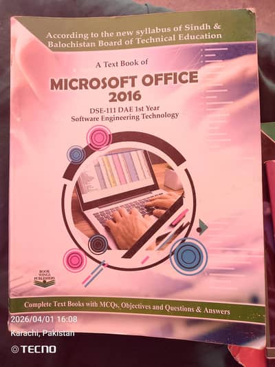 Microsoft office 2016 DAE 1st year book