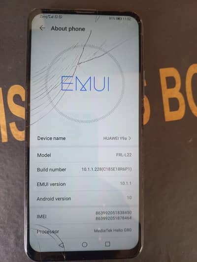 Huawei . y9a . phone h. bota ach chll ta count nambr03174301262