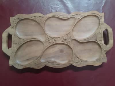 dry fruit tray wooden