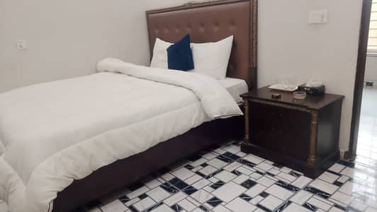 Wooden Bed with 2 side tables