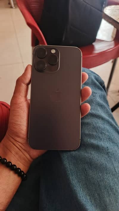 14 pro max deep purple 128 (Sim working )