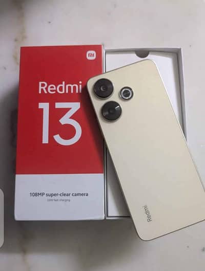 Redmi 13 Golden 128GB 12GB RAM  108MP CAM 33W charging