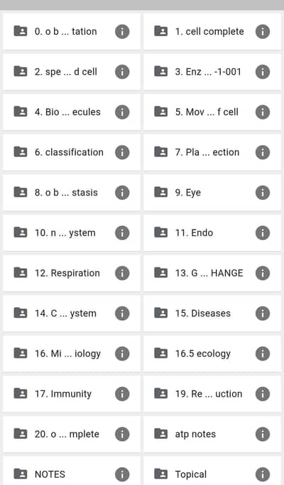 DR NOOR O LEVEL BIOLOGY NOTES AND RECORDED LECTURES