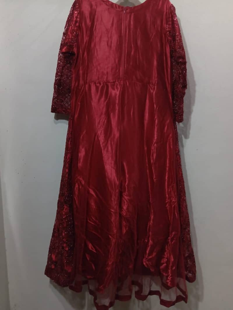 Frock with saatar and embroidery work 0