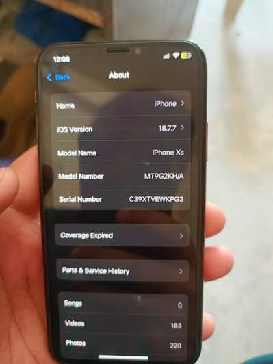 Iphone XS PTA APPROVED 64GB