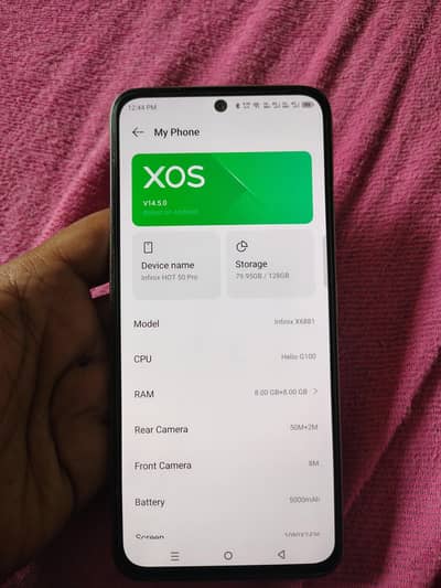 I nifinix hot 50 pro 8+128 g100