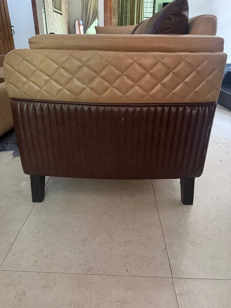 L shape sofa with table 8