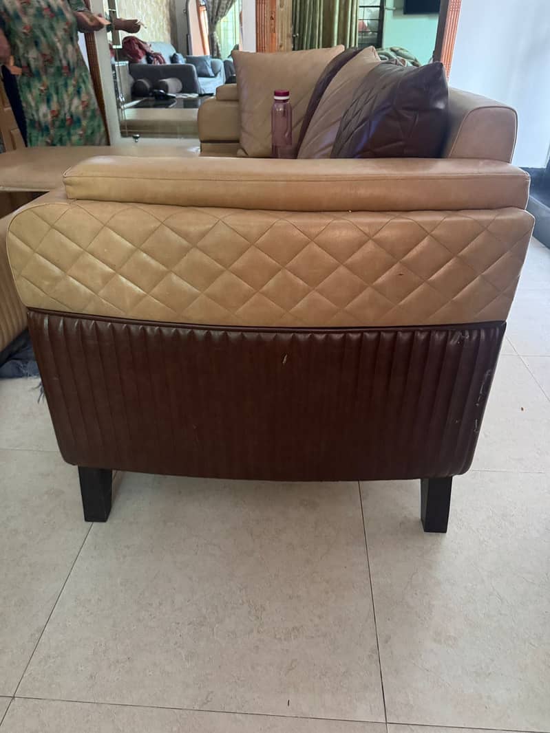 L shape sofa with table 13