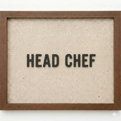 Head Chef I Restaurant Job I Male and Female I Italian Chef