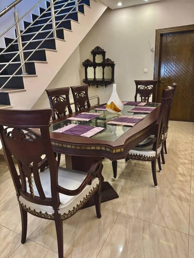 luxury 8 seater solid wood dining table