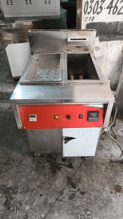16-Liter Fryer with Sisliz stainless steel Commercial Deep Fryer