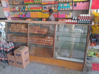 2 Display counters  with glass shelves