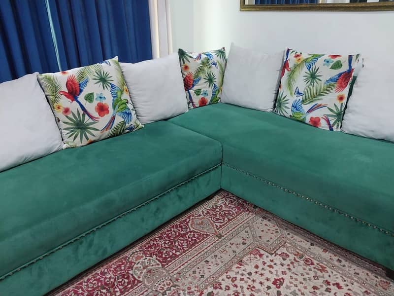 7 Seater L Shape Sofa 0