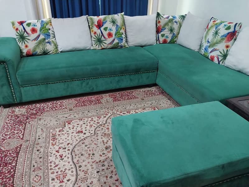 7 Seater L Shape Sofa 1