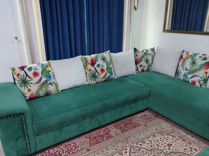 7 Seater L Shape Sofa 2