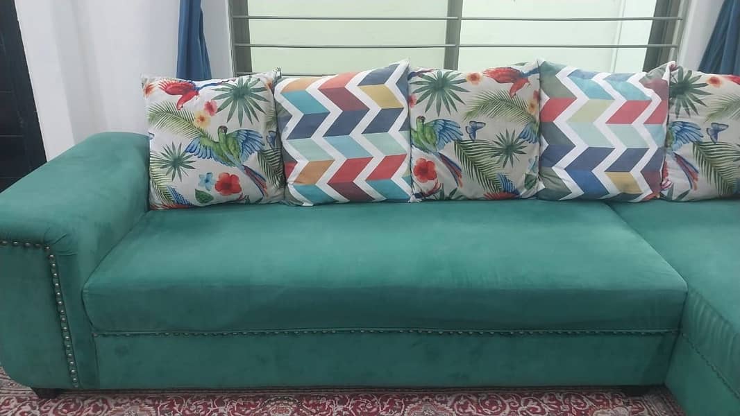 7 Seater L Shape Sofa 8