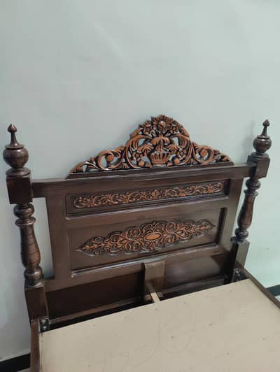Wooden Chinioti 2 Single Beds New. . .
