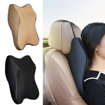 Universal car neck pillow memory foam black