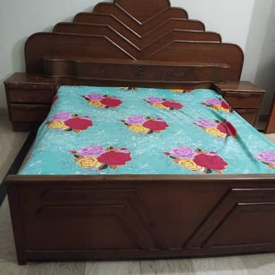 wood bed