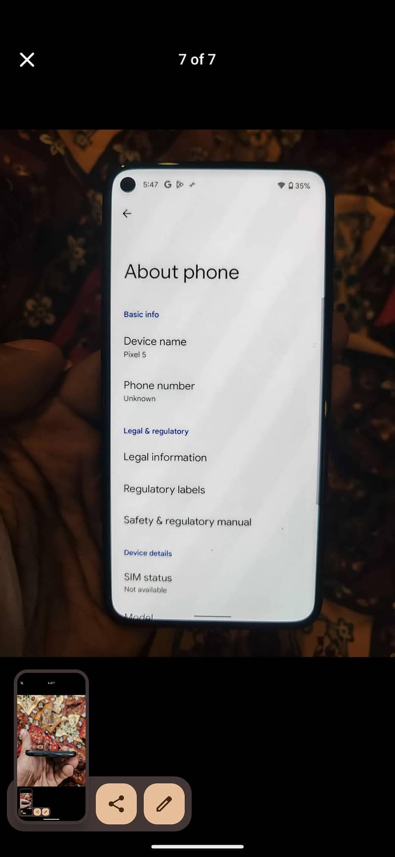 Google Pixel 5 Permanent Approved 6