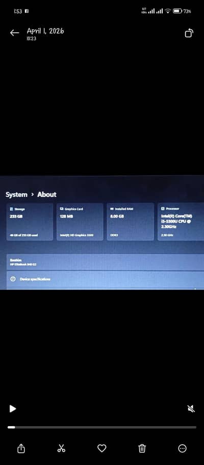 Laptop for Sale – Perfect for Study & Work