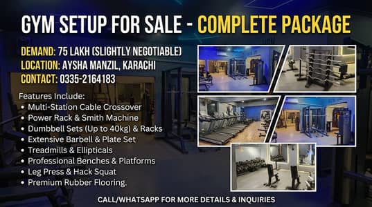 Commercial Gym Setup | Running Gym | Complete Gym setup for sale