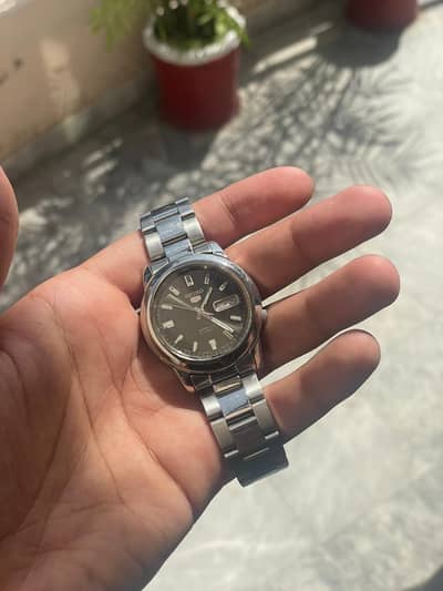 Seiko 5 Automatic Movement Orignal Watch | Black Dial