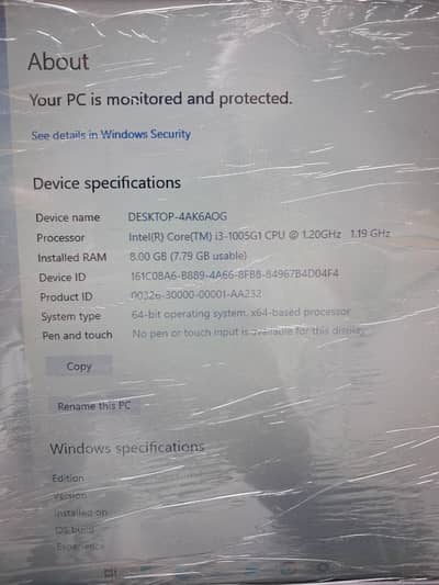 HP 15-DA3010NX i3 10th gen For sale