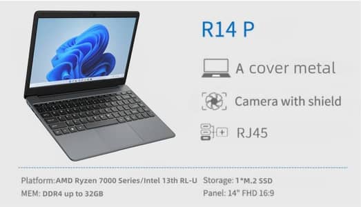 Mechrevo R14P – Ryzen 5 | 8GB RAM | 256GB SSD | 14” Full HD