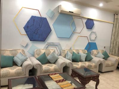 beautiful sofa set 7 seater 4single 1 double