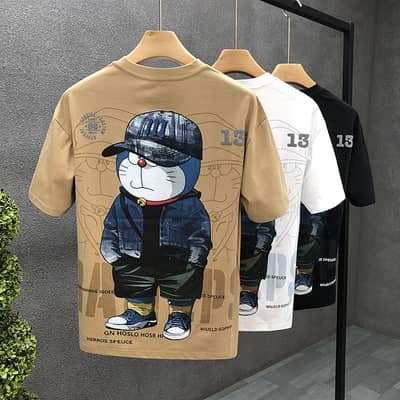 Trendy Cartoon Graphic T-Shirt for Men | Summer Stylish Oversized Stre