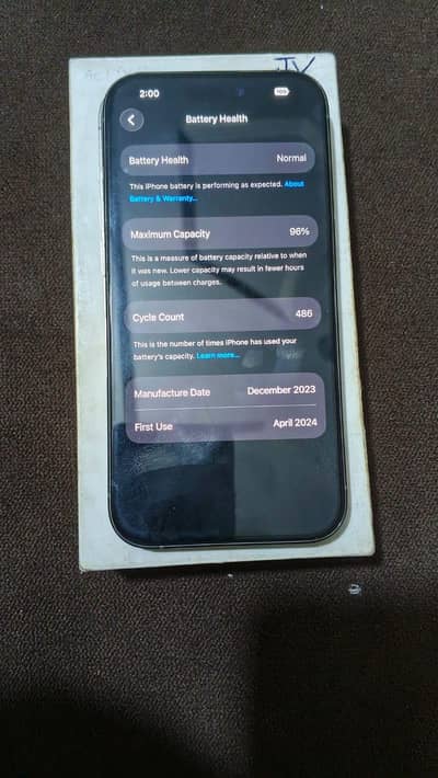 iphone 15pro natural titanium 128 jv