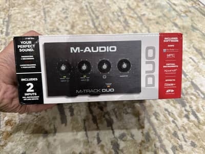 MAudio MTrack Duo & Behringer B2 Pro Condenser Microphone like NEW