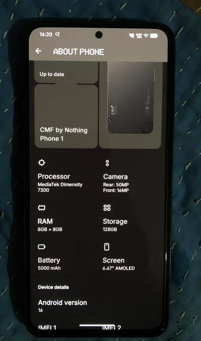 Nothing Cmf phone 1+ box