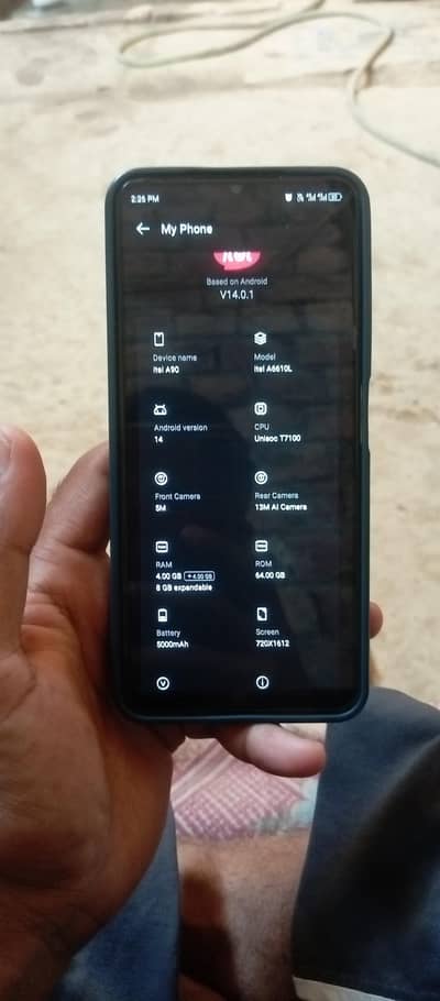 itel a90 4ram 64gb 9monthe warranty box charger available