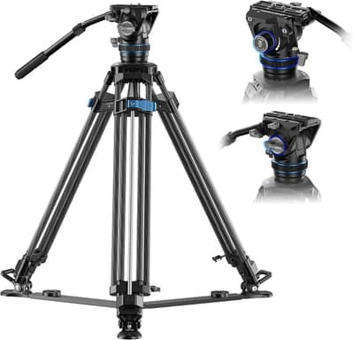 Sirui SQ75 Carbon Fiber Tripod with S5X Fluid Head.