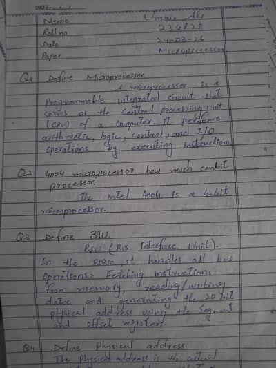 Assignment Handwriting