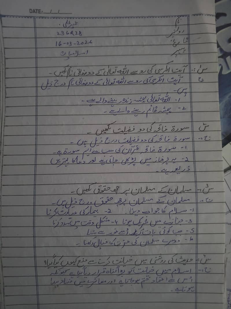 Assignment Handwriting Rs. 250 1