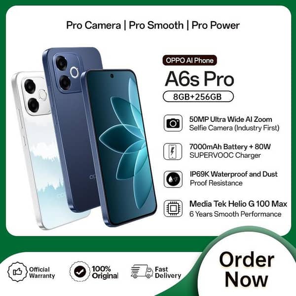 OPPO A6s Pro | 8GB RAM + 256GB ROM (Get Free Gift till 10th Apr)