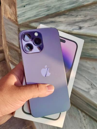 14 Pro max JV 95 health deap purple  128 GB LLA model