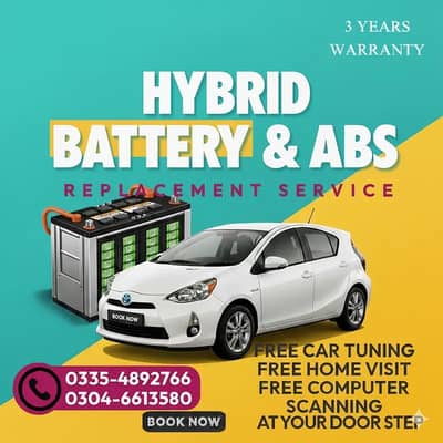 Aqua/Prius/Camry/Vezel Hybrid Battery + ABS Unit | 3-Year Warranty