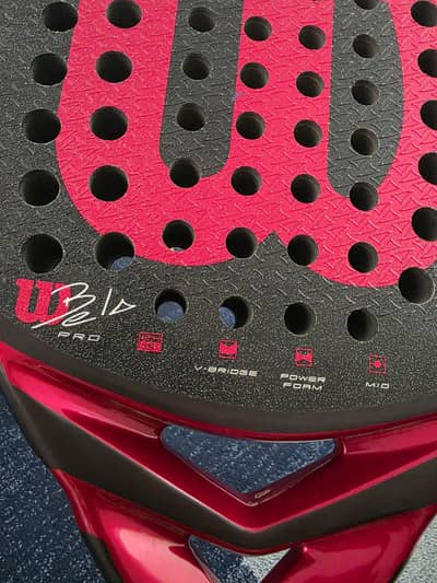 wilsom Bela v3 pro 24k carbon Signature spin system padel racket