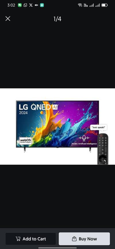 LED 76 inch Samsung original with voice control option
