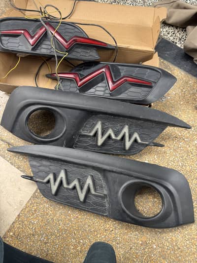 Fog light and Backlight Heart Beat light Honda Civic 2016 to 2022