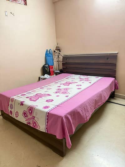 Wooden Bed with mattress