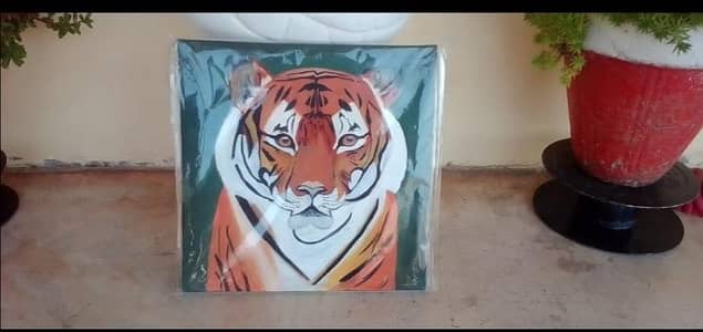 Vibrant Tiger Painting