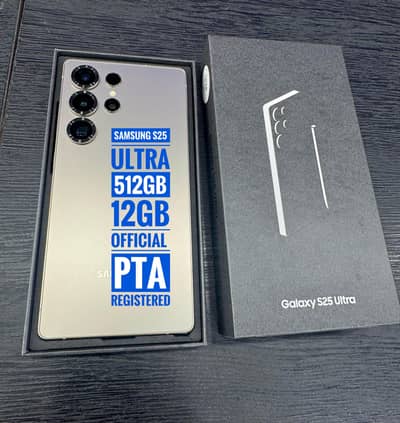 S25 Ultra 512GB Official PTA / 16 Pro Max 256GB PTA 10/10