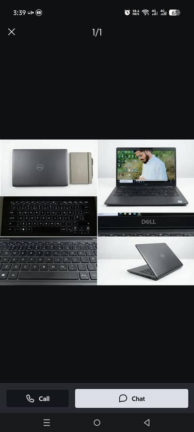 DELL TOUCH SCREEN LAPTOP COIE I5 8TH GEN 256GB SSD 8 RAM