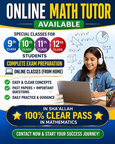Online Tutoring / Online tutor for Math , Physics English and Science