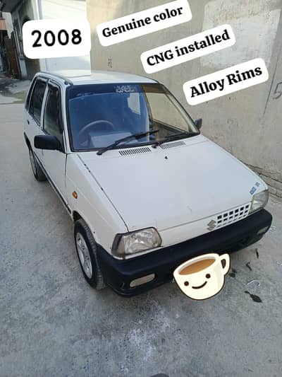 Mehran 2008 genuine color CNG Rwp